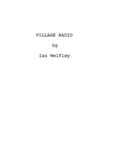 Village Radio Script Pic